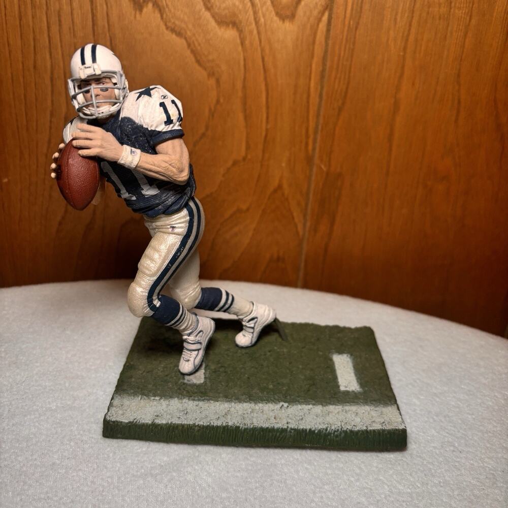 McFarlane Drew Bledsoe Dallas Cowboys Figure #11 NFL Action Statue Display - Picture 3 of 5